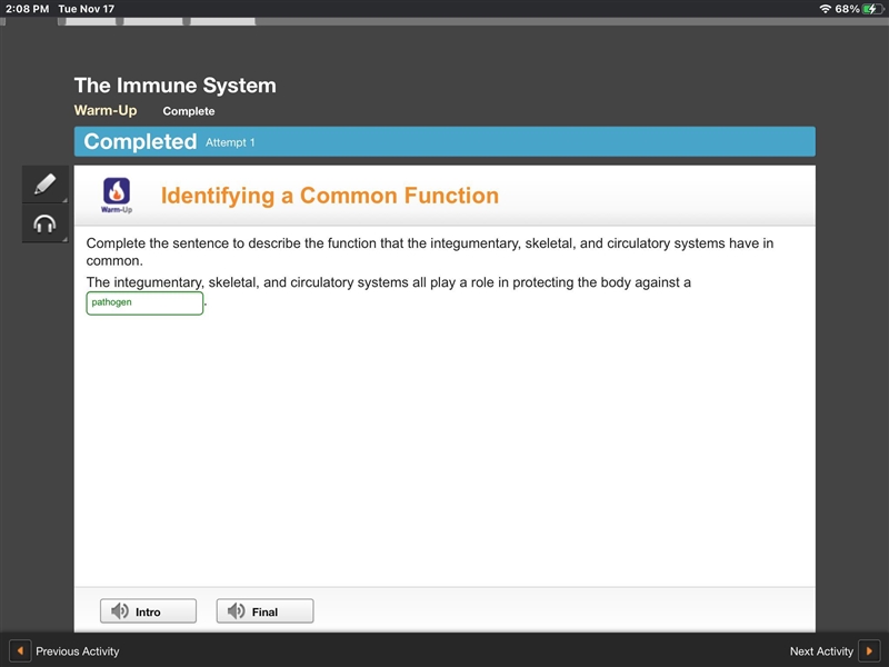 Helppp hurry it's a timed test The integumentary,skeletal, and circulatory systems-example-1