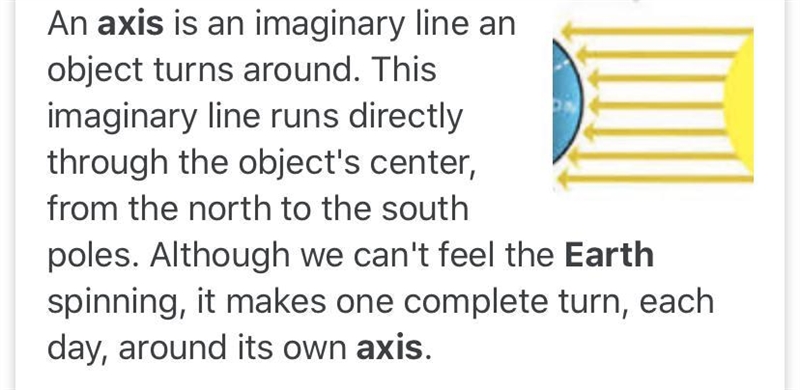 3. Describe the Earth's axis.-example-1