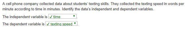 Scale Piots. A cell phone company collected data about students' texting skills. They-example-1