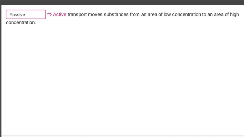 _______________ transport moves substances from an area of high concentration to an-example-1