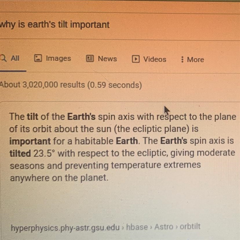 Why is earths tilt important?-example-1