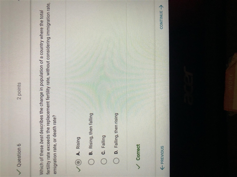 Which of these best describes the change in population of a country where the total-example-1