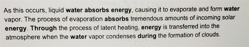 5) During which part of the water cycle is energy absorbed by water?-example-1