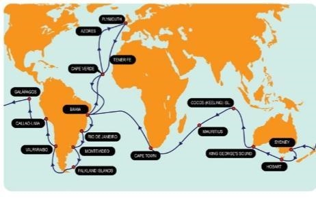 At the time Darwin voyaged on HMS Beagle, the popularly accepted theory in Western-example-1