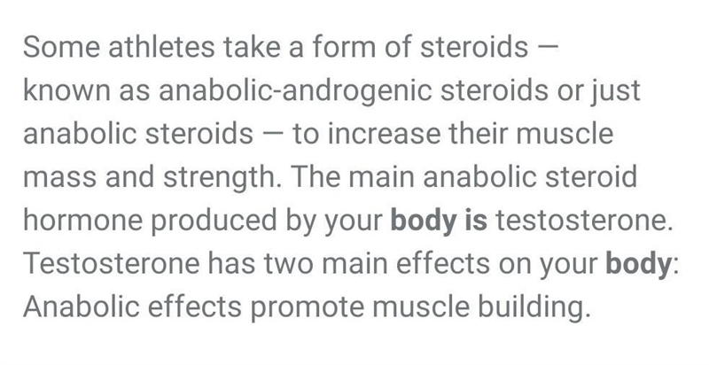 How does performance enhancing drugs work in the human body?​-example-1