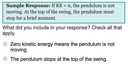 I NEED ANWERS ASAP!!!When you view the pendulum’s swing, it shows that at the very-example-1