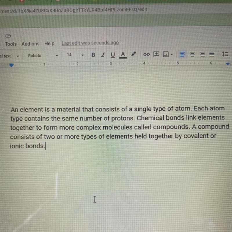 How are compounds related to elements?-example-1