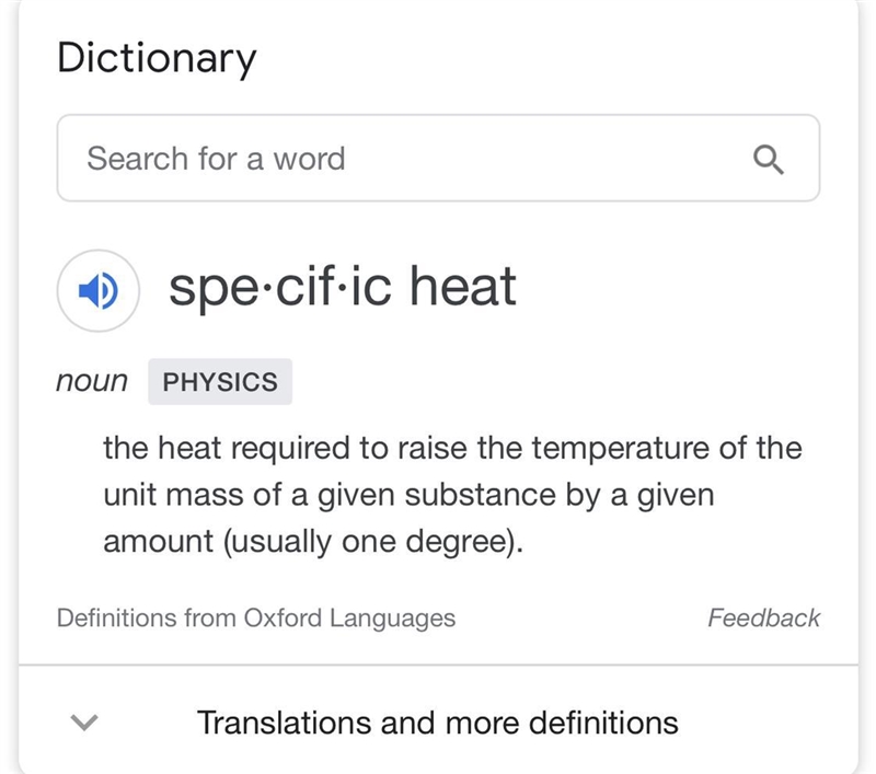 What does specific heat mean?-example-1