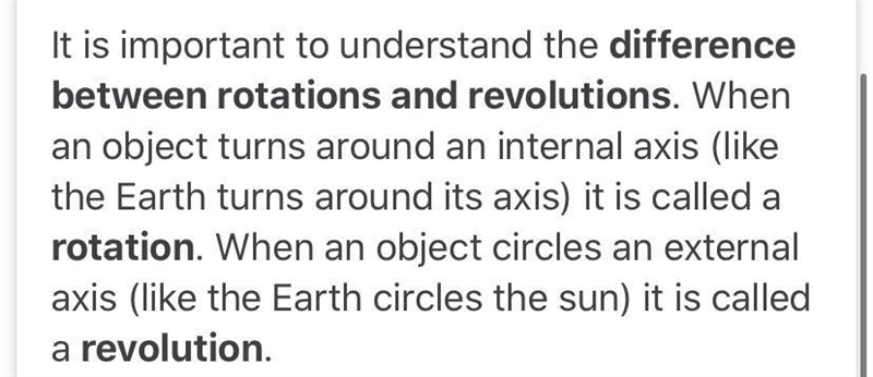 1. What is the difference between rotation and revolution?-example-1