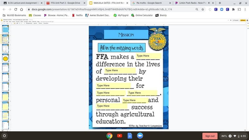 I need someone to help me in my FFA class-example-1