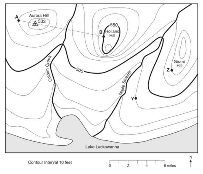 What is the highest possible elevation shown on the map?-example-1