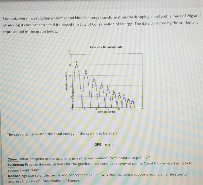 What's the answer a d please explain the claim,evidence and reasoning.​-example-1