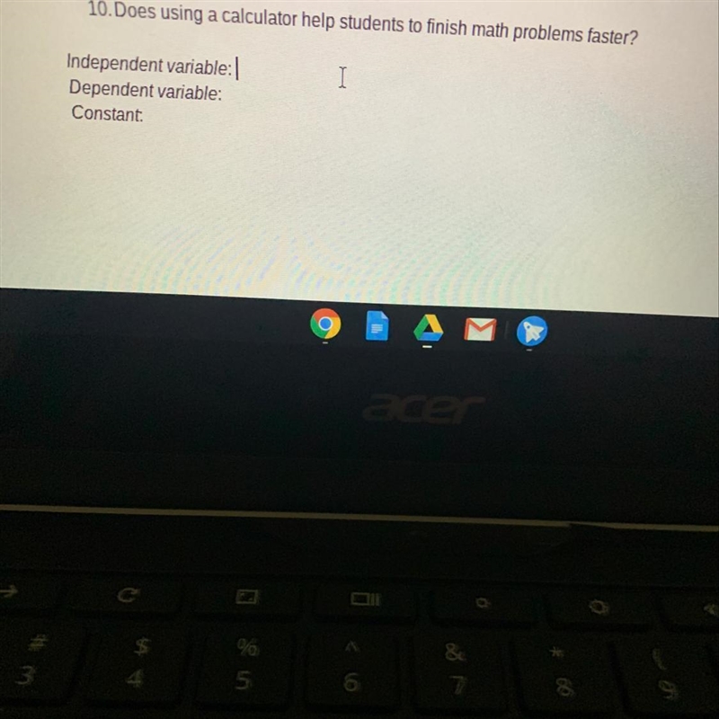 I need to know which is the independent and dependent variable please help!!-example-1