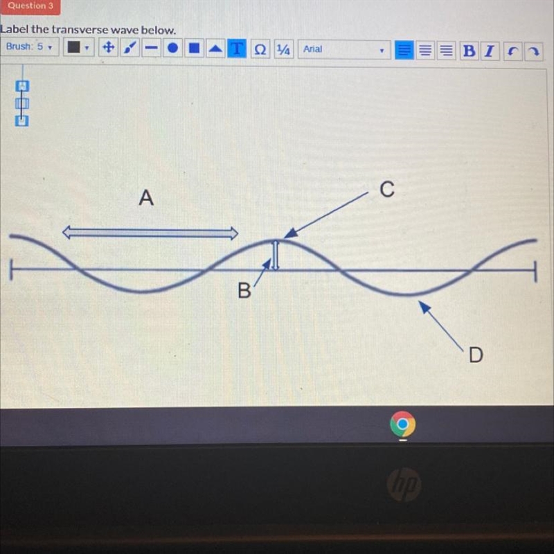 Label the transverse wave below-example-1