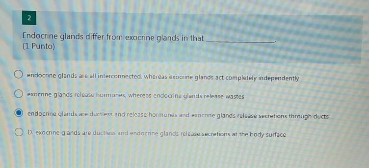 Endocrine glands differ from exocrine glands in that ​-example-1