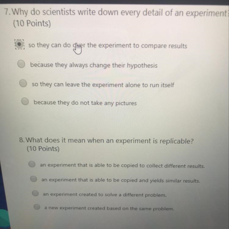 What does it mean when an experiment is replicable?-example-1