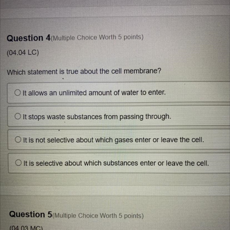 Which statement is true about the cell membrane￼-example-1