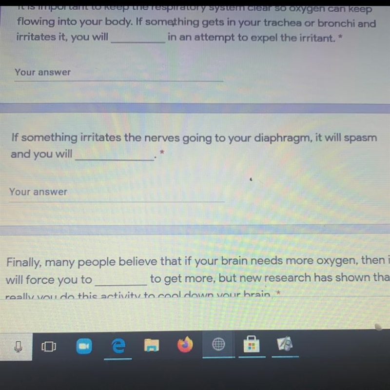 If something irritates the nerves going to your diaphragm, it will spasm and you will-example-1