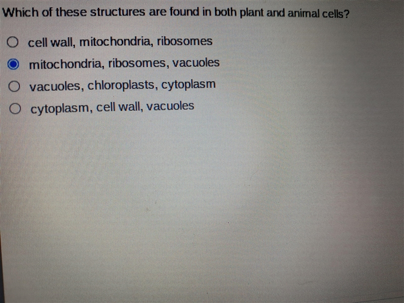 Which of these structures are found in both plant and animal cells?-example-1