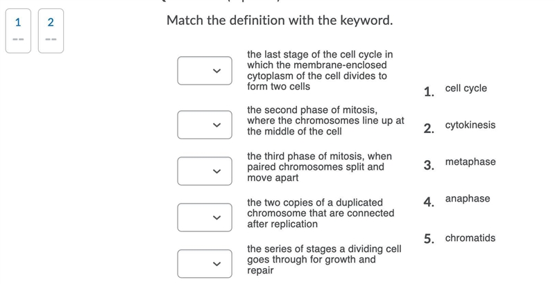 A lot of points match the definition with the correct keyword-example-1