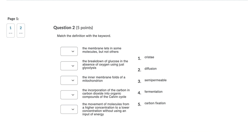 A lot of points match the definition with the correct keyword-example-2