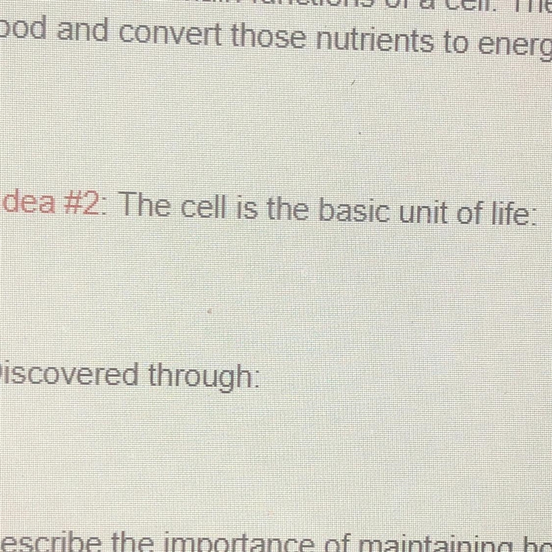 -Idea #2: The cell is the basic unit of life: Discovered through:-example-1