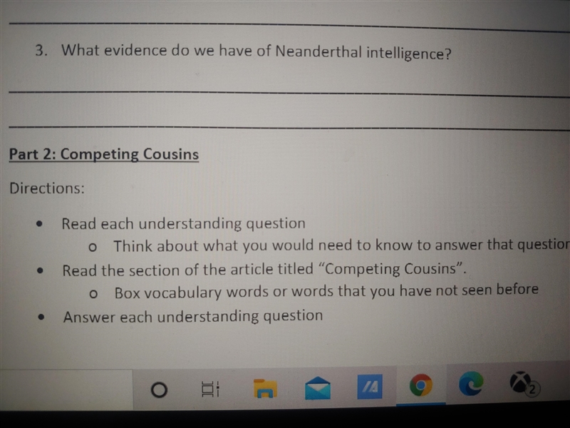 What evidence do we have of Neanderthal intelligence?-example-1