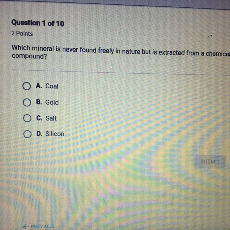 Which mineral is never found freely in nature but is extracted from a chemical compound-example-1