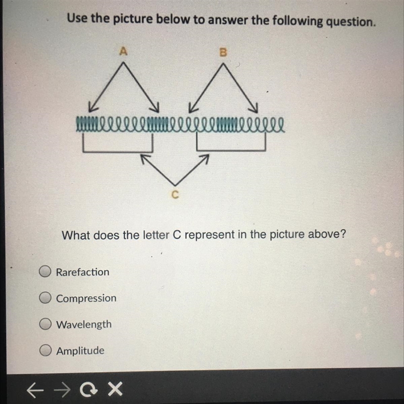 Help!!!!! What does the letter C represent in the picture above?-example-1