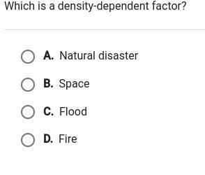 Which is a density-dependent factor?-example-1