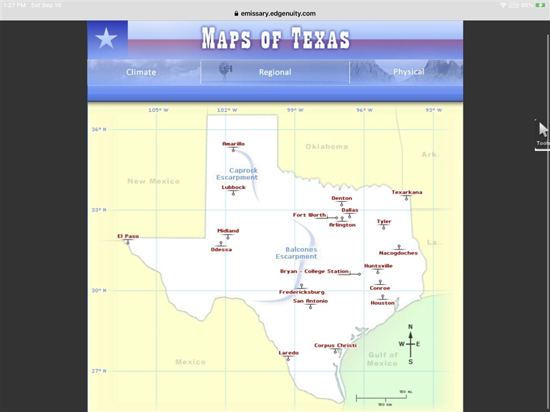 What are the three sections of the Great Plains region of Texas?-example-1