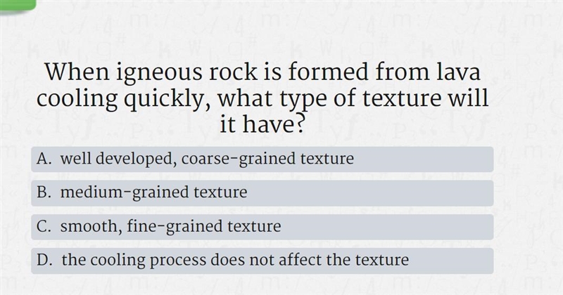 PLEASE help its a question about rocks I'm tryna score a 80-example-1