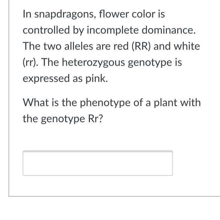 I’m snapdragons flower color is controlled by incomplete dominance...-example-1