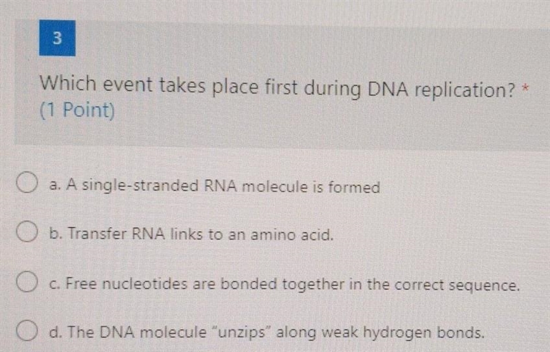 Which event takes place during dna replication​-example-1