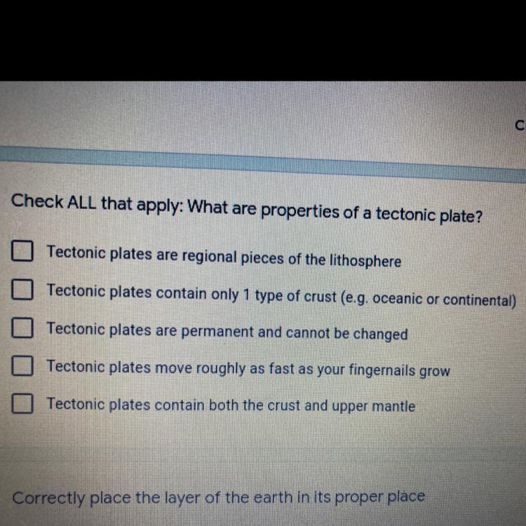 What are properties of a tectonic plate ?? Plss help-example-1