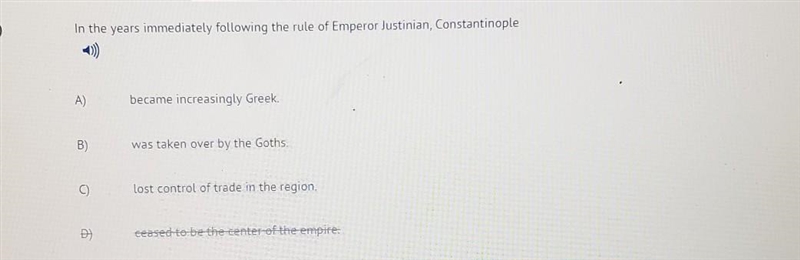 In years immediately following the rule of emperor Justinian, Constantinople ​-example-1