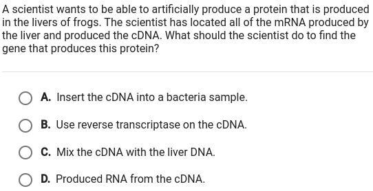 What should the scientist do to find the gene that produces the protein?-example-1