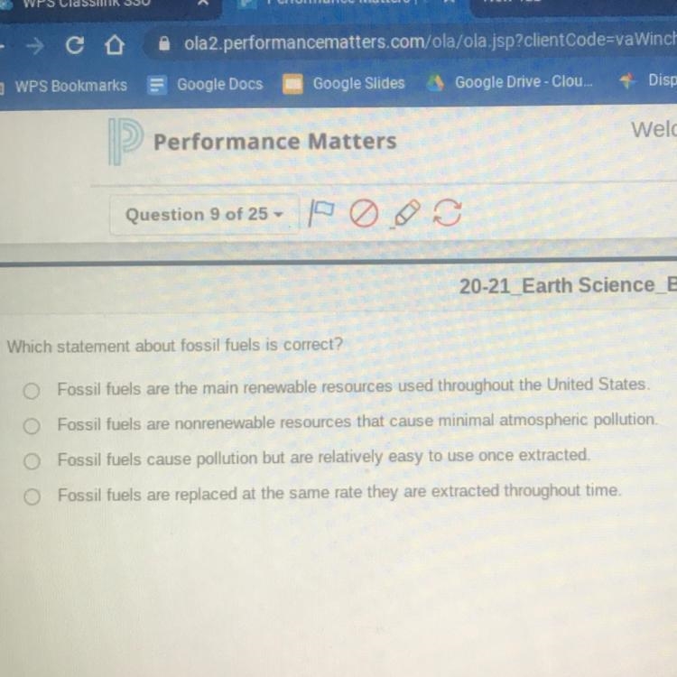 Which statement about fossil fuels is correct,-example-1