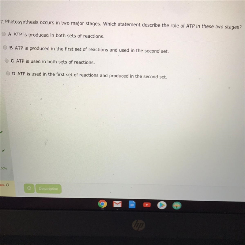 Photosynthesis occurs in two major stages ?-example-1