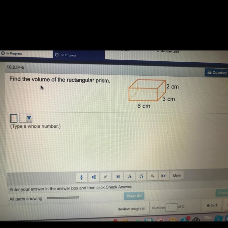 What is the volume of the rectangular square prism??! ANSWER PLEASE ASP-example-1