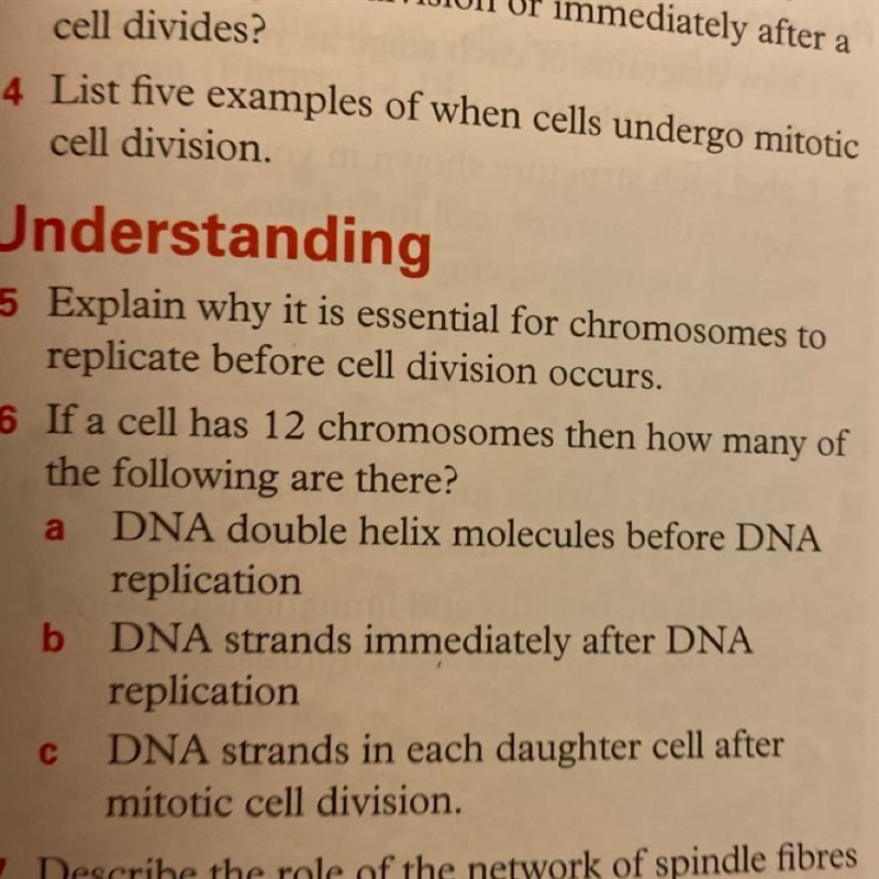 If a cell has 12 chromosomes how many of the following r there?-example-1