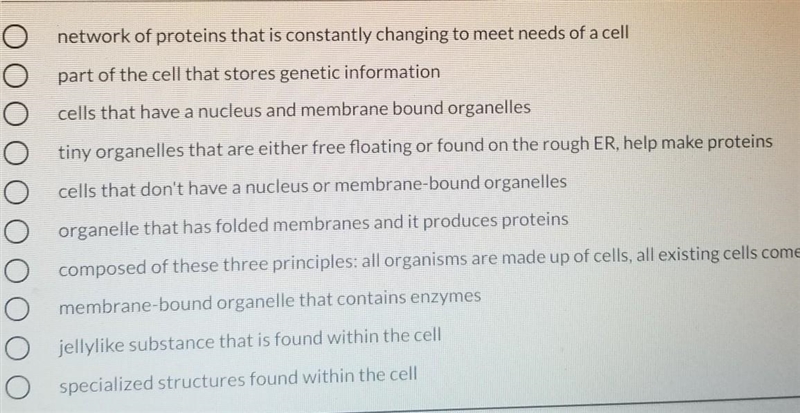 Define lysosome. It's one if those answers​-example-1