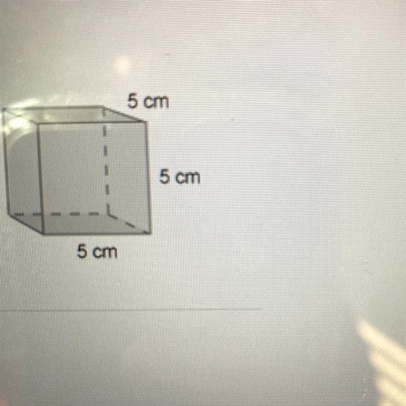 What is the volume of this box in cubic centimeters? A.10 cm3 B.5 cm3 C.25 cm3 D.125 cm-example-1