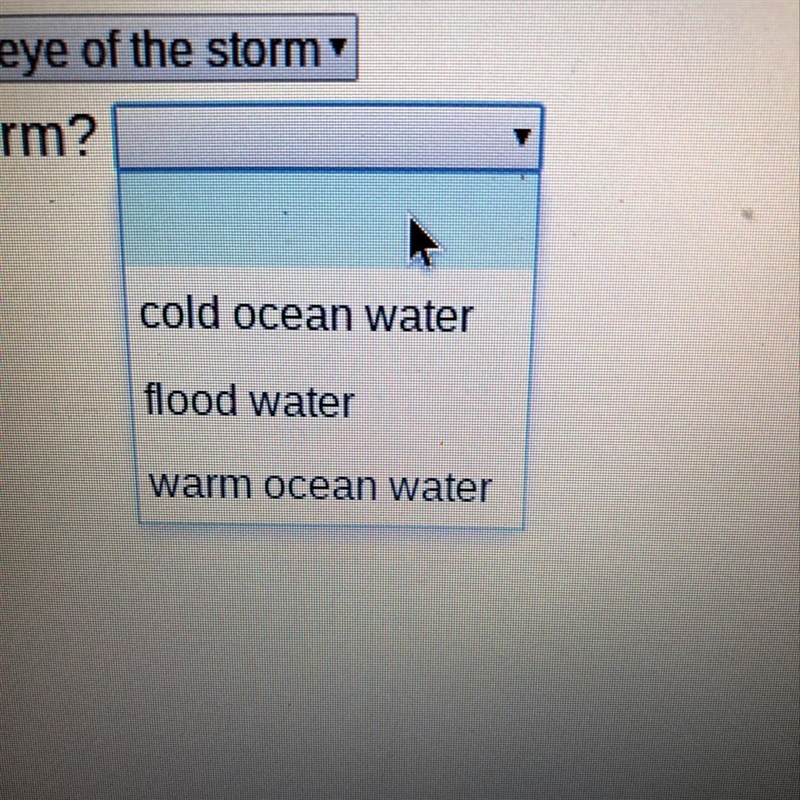 Over which kind of water do hurricanes form-example-1