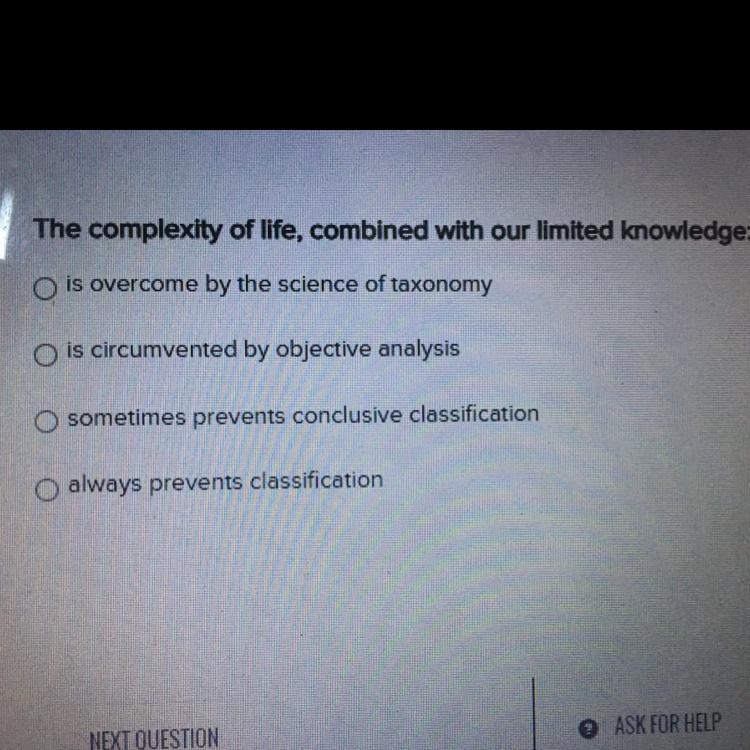 The complexity of life, combined with our limited knowledge: O is overcome by the-example-1