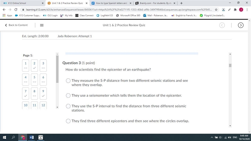 How do scientists find the epicenter of an earthquake?-example-1