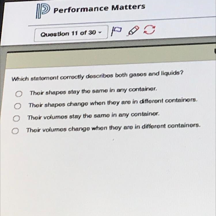 Which statement correctly describes both gases and liquids?-example-1