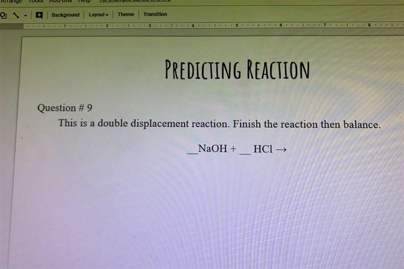 How do I make this double displacement-example-1