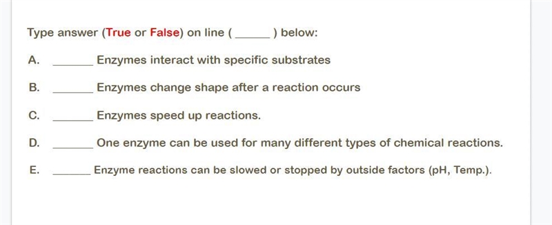 True or false questions-example-1