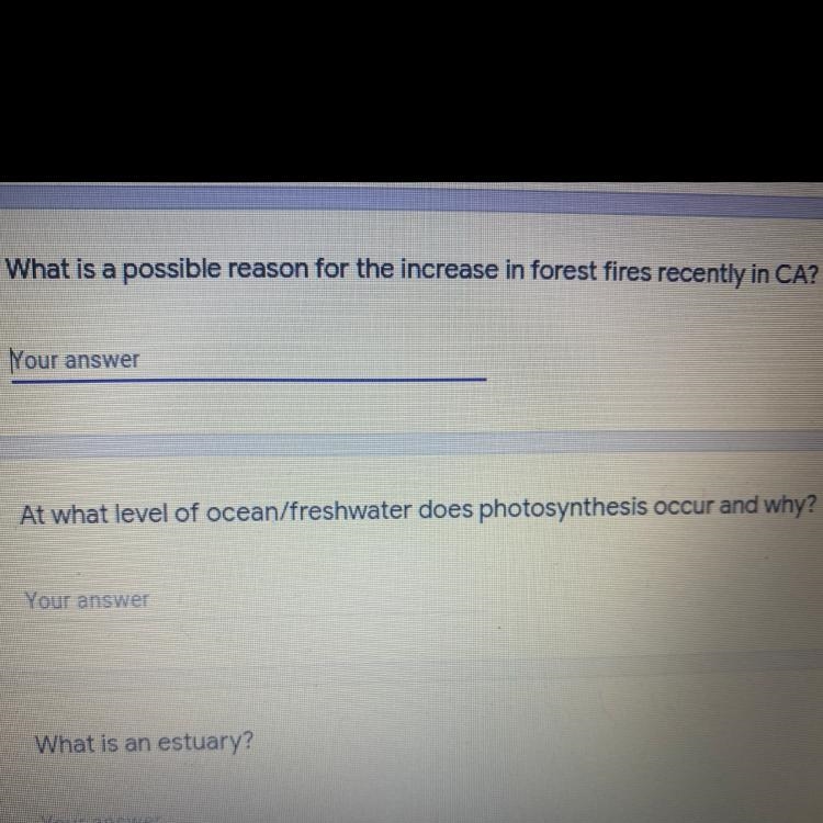 What is a possible reason for the increase in forest fires recently in CA?-example-1